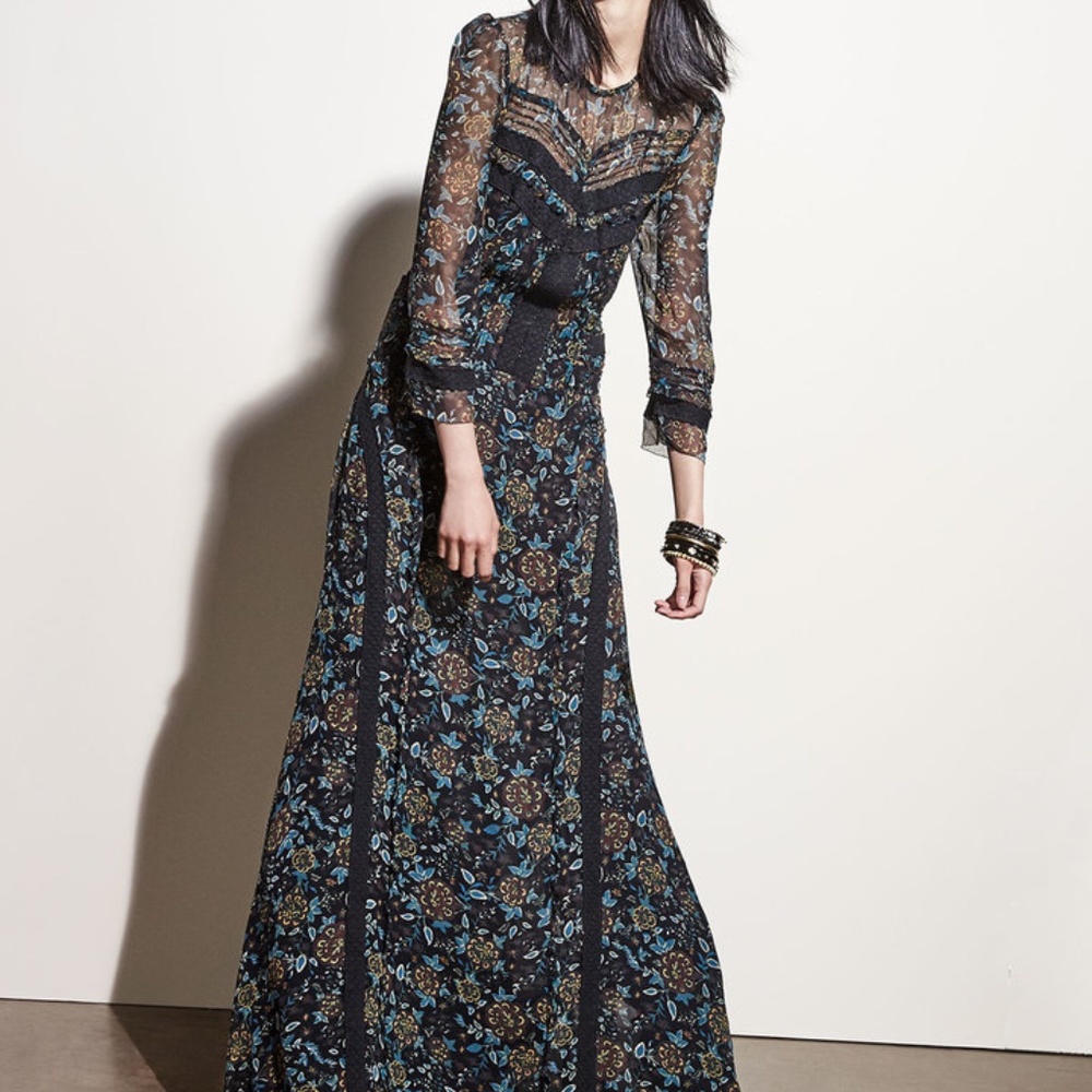 Silk Long Maxi Dress